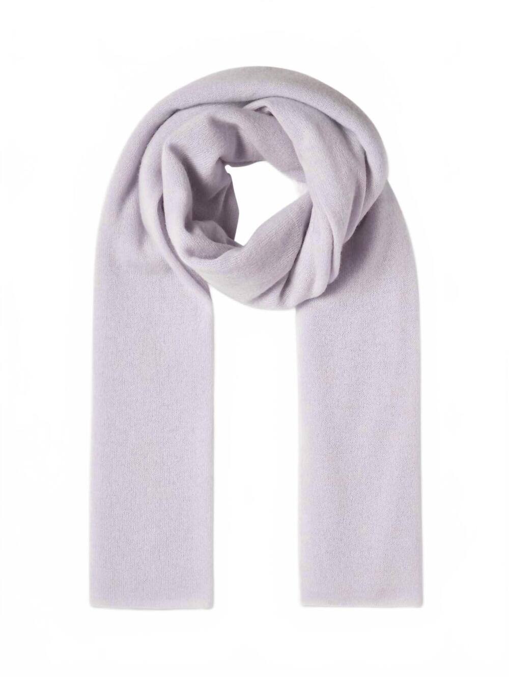 NEW WHITE + WARREN cashmere travel wrap in silver lilac heather